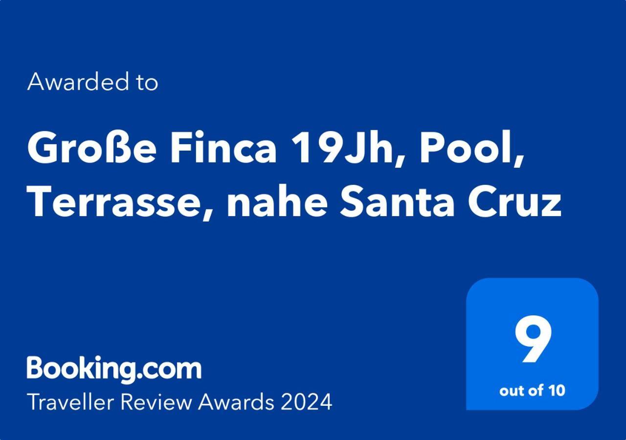 Grosse Finca 19Jh, Pool, Terrasse, Nahe Santa Cruz Santa Cruz de la Palma  Kültér fotó